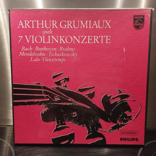 Arthur Grumiaux Spielt 7 Violinkonzerte - Bach, Beetho... LP, Cd's en Dvd's, Vinyl | Klassiek, Zo goed als nieuw, Romantiek, Kamermuziek