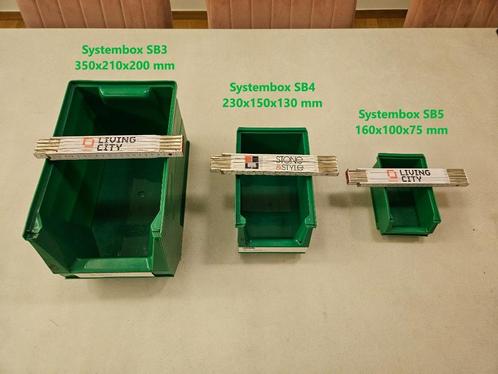 Magazijnbakken Systembox verschillende formaten, Doe-het-zelf en Bouw, Overige Doe-Het-Zelf en Bouw, Zo goed als nieuw, Ophalen