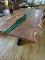 tafel epoxy tafel eettafel kruispoot iepen acacia bijzettafe, 50 tot 100 cm, Nieuw, 150 tot 200 cm, Kersenhout