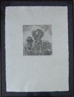 FRANS MINNAERT / GEBOORTE LEVEN / ZW-W ETS / 87x67cm / KADER, Antiek en Kunst, Ophalen