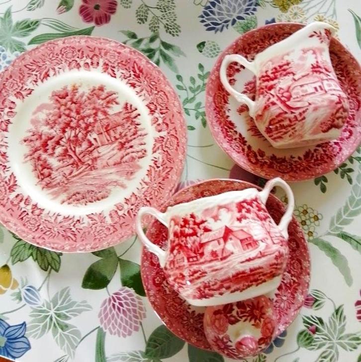 English Style serviesonderdeel Grindley melksetje, Antiek en Kunst, Antiek | Servies los, Ophalen of Verzenden