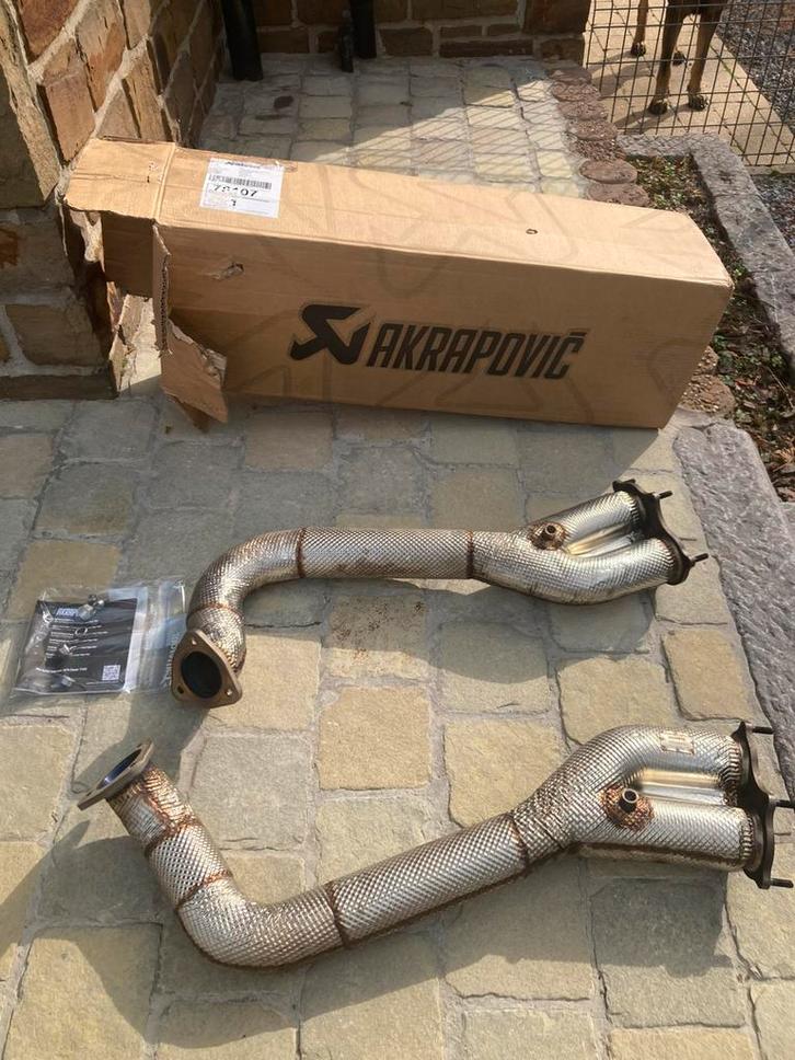 Akrapovic links pipes - Porsche, Auto's, Porsche, Particulier, Cayman, Benzine, Ophalen