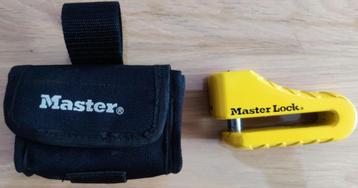 Schijfremslot Master Lock met tasje en 2 sleutels beschikbaar voor biedingen