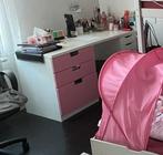 bureaus 3 en 5 lades gebruikt staat, Huis en Inrichting, Bureaus, Ophalen, Gebruikt