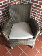 Mooie Rotan-stoel Lloyd Loom + kussen, Maison & Meubles, Chaises, Comme neuf, Autres couleurs, Enlèvement ou Envoi, Rotan