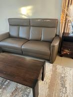 Zetel leder, Huis en Inrichting, Ophalen, Zo goed als nieuw
