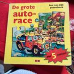 De grote autorace: een lees-,kijk- en speelboek, Ophalen of Verzenden, Zo goed als nieuw, 3 tot 4 jaar