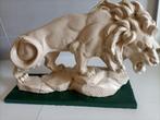 Antiek marmer beeldje leeuw, Ophalen of Verzenden
