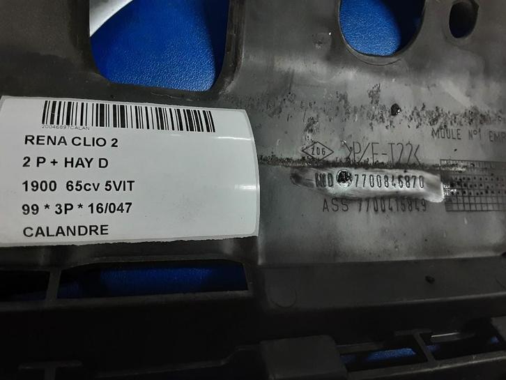 LUCHTROOSTER Clio II diesel (BB / CB / SB) (7700846870), Auto-onderdelen, Overige Auto-onderdelen, Renault, Gebruikt