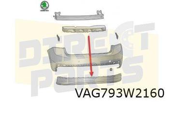 Skoda Fabia (8/21-) (6V) inzet achterbumper (F9R black-magic beschikbaar voor biedingen