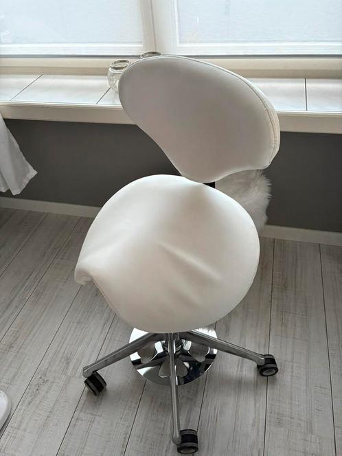 Tabouret ponyseat met rugleuning, Huis en Inrichting, Bureaustoelen, Ophalen