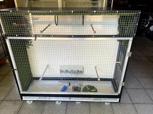 KWEEK KOOI - KLEINE VOLIERE, Dieren en Toebehoren, Vogels | Hokken en Kooien, Zo goed als nieuw, Broedkooi of Kweekkooi, Aluminium