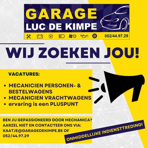 vacature mecanicien met ervaring, Vacatures, Vacatures | Automotive, Vanaf 3 jaar, Vast contract, 33 - 40 uur