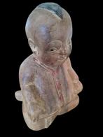 Lucky Baby Buddha, bois massif. Sculpté et peint à la main, Enlèvement ou Envoi, Comme neuf