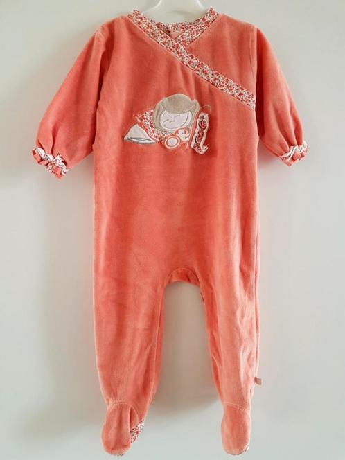 NOUKIE'S - Pyjama pêche, petite fille qui dort T.18 mois/86c, Kinderen en Baby's, Babykleding | Maat 80, Gebruikt, Meisje, Nacht- of Onderkleding
