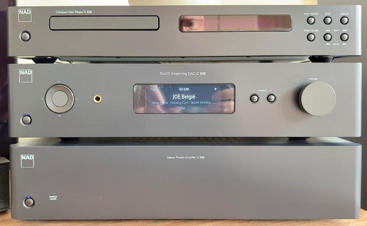 NAD hifi-set met Bowers & Wilkins 603 S2 AE, streamer, cd,.., Audio, Tv en Foto, Stereoketens, Gebruikt, Cd-speler, Dvd-speler