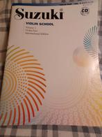 Vioolles , Suzuki , lesboek viool ,cd ,, Enlèvement ou Envoi, Comme neuf