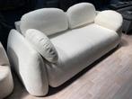Slaapbank / zetelbed wit BOUCLÉ NIEUW, Ophalen, Japandi, 250 tot 300 cm, 100 tot 125 cm