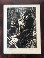 Grote houtgravure Frans Masereel, Antiek en Kunst, Ophalen of Verzenden