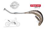 RvS Platek uitlaat, model 50-70 rechtsom Beta/Sherco/Rieju, Verzenden, Nieuw, Platek Racing