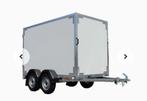 Dubbel as te koop gesloten aanhanger, Auto diversen, Aanhangers en Bagagewagens, Ophalen, Zo goed als nieuw