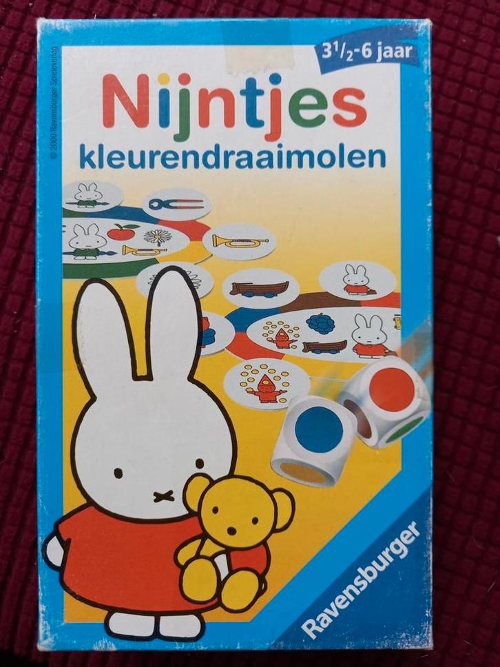 Nijntjes kleurendraaimolen, Hobby en Vrije tijd, Gezelschapsspellen | Bordspellen, Zo goed als nieuw, Ophalen of Verzenden