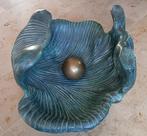 brons beeld oester & parel tafel 55 kilo salontafel, Ophalen of Verzenden, Brons