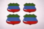 3D Dagestan gel vlag stickers UV-bestendig, Envoi, Neuf, Autres types
