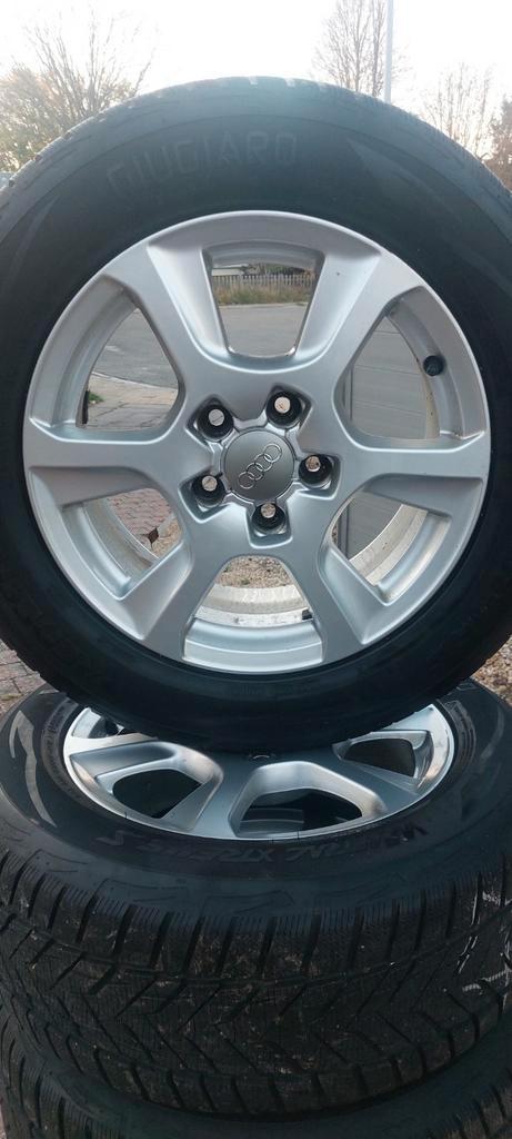 KIT HIVER AUDI A4 5X112 PNEUS 225/55/16, Auto-onderdelen, Banden en Velgen, Band(en), Winterbanden, Ophalen
