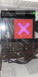 X570 AM4 PCIE 4.0 + 3700XCPU (thermisch geplakt!) Geen CPU-k, Computers en Software, Processors, Ophalen, Gebruikt, 8-core, AMD Ryzen 7