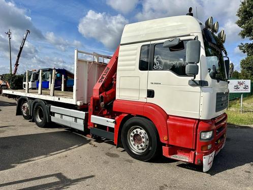 MAN TG 360 A 6x2 + KRAN ATLAS 100.1 A3 - PLATFORM 5m80 - E3, Auto's, Vrachtwagens, Bedrijf, Te koop, ABS, Elektrische ramen, MAN