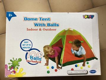 Ballentent met 100 ballen beschikbaar voor biedingen