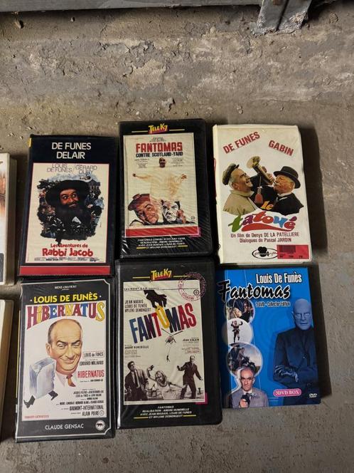 Louis de Funès - 5 K7 video et 1 DVD, Cd's en Dvd's, VHS | Film, Gebruikt, Actie en Avontuur, Ophalen of Verzenden