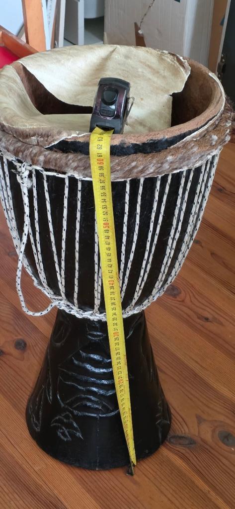 Traditionele Senegalese djembé, Muziek en Instrumenten, Percussie, Gebruikt, Trommel, Ophalen