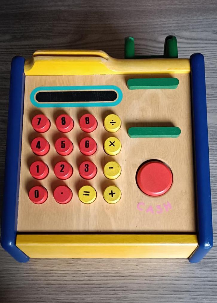 Pintoy houten kassa, Kinderen en Baby's, Speelgoed | Educatief en Creatief, Gebruikt, Ophalen