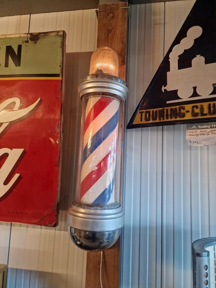 barber lamp kappers lamp usa, Verzamelen, Merken en Reclamevoorwerpen, Gebruikt, Lichtbak of (neon) lamp, Ophalen