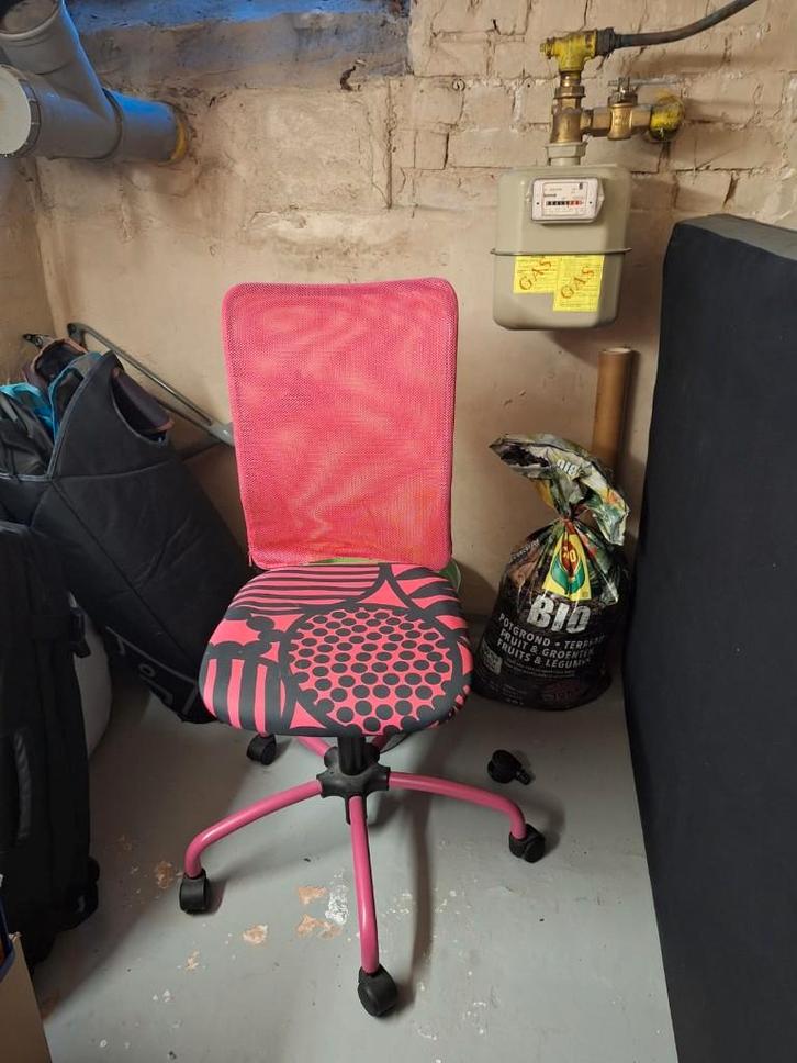 Bureaustoel, Maison & Meubles, Chaises de bureau, Utilisé, Chaise de bureau, Rose, Enlèvement