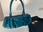 Petroleum groene vintage handtas Nathan Baume, Ophalen of Verzenden, Handtas