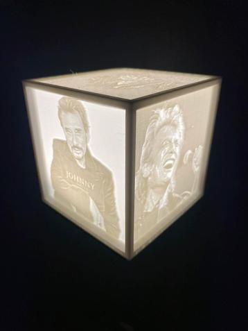 Johnny Hallyday boîte lumineuse 3d led, Enlèvement ou Envoi, Neuf