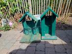 Houten vogelhuisjes, Tuin en Terras, Ophalen, Gebruikt