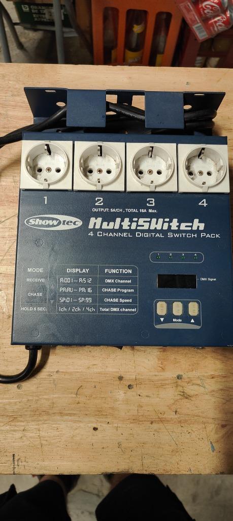 showtec multiswitch 4, Muziek en Instrumenten, Licht en Laser, Gebruikt, Overige typen, Geluidgestuurd, Stroboscoopeffect, Ophalen of Verzenden
