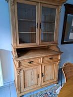 Grenen vitrinekast, Huis en Inrichting, Ophalen, Gebruikt