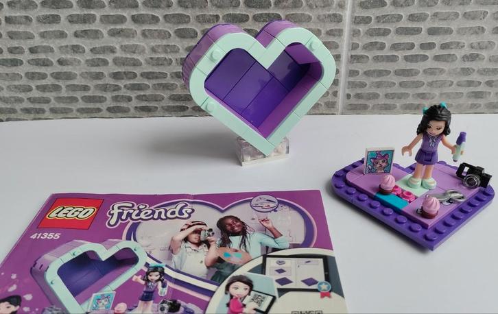 Lego friends emma's hartvormige doos 41355, Kinderen en Baby's, Speelgoed | Duplo en Lego, Gebruikt, Lego, Ophalen of Verzenden
