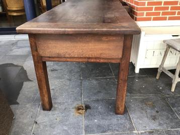 Klooster- boerentafel, Huis en Inrichting, Tafels | Eettafels, Gebruikt, Eikenhout, 200 cm of meer, 50 tot 100 cm