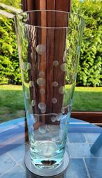 Grand vase en verre avec boutons fantastiques, Comme neuf, Enlèvement ou Envoi, Verre