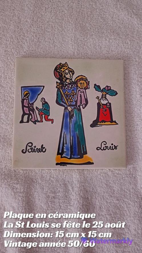 Keramisch bord Saint Louis - 15 cm, Antiek en Kunst, Antiek | Keramiek en Aardewerk, Ophalen of Verzenden