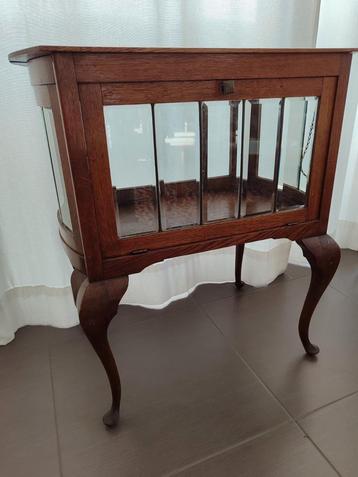 Vintage theekastje vitrinekast 1920 antiek oud kastje  beschikbaar voor biedingen