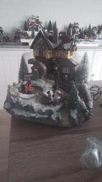 Kersthuisje en een carrousel, Diversen, Kerst, Ophalen