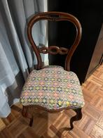 Geborduurde vintage stoel, Antiek en Kunst, Antiek | Meubels | Stoelen en Sofa's