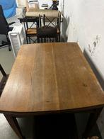 Tafel met 4 stoelen ( donker bruin) ENKEL AFHALEN CASH GELD, Huis en Inrichting, Tafels | Eettafels, Ophalen, Vier personen, 100 tot 150 cm